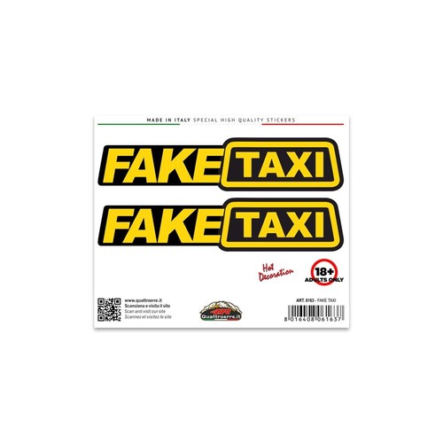 Adesivo fake taxi per auto - fake,