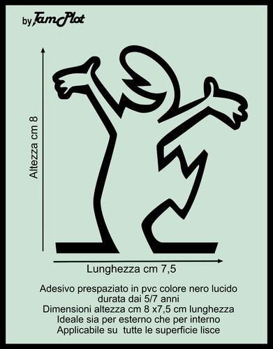 Adesivo linea cavandoli - adesivo, la