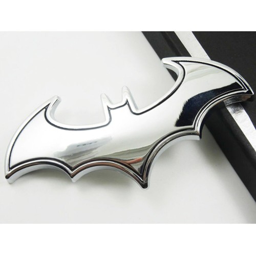 Adesivo auto batman argento - batman,