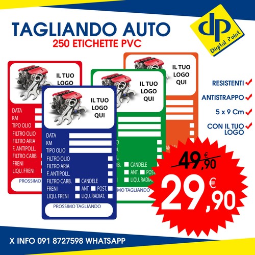 Etichette adesivi tagliando - etichette,