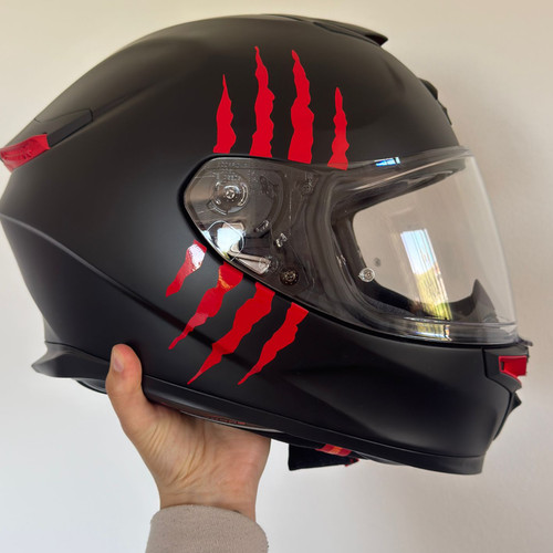 Adesivo graffio casco moto