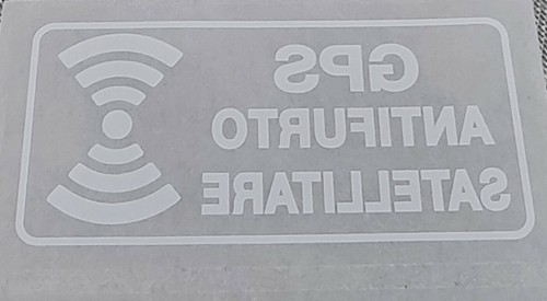 Adesivo antifurto gps vetro - adesivo,