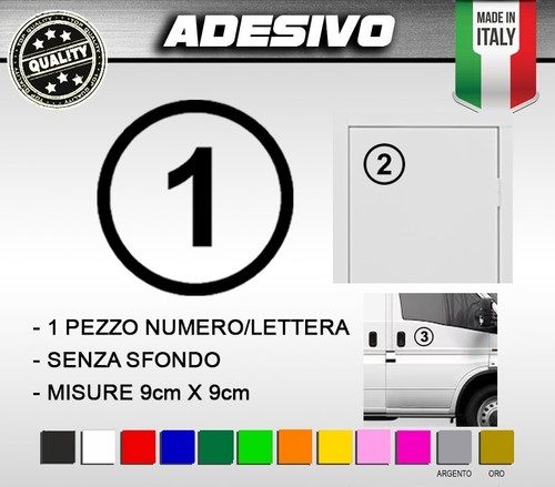 Adesivi numeri lettere - numeri,