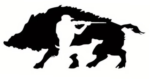 Adesivo cinghiale decal auto - adesivo,