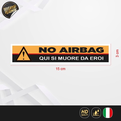 Adesivo airbag qui muore - airbag,