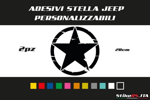 Adesivo vinile stella jeep - adesivo,