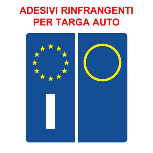 Adesivi targa auto - targa, simbolo