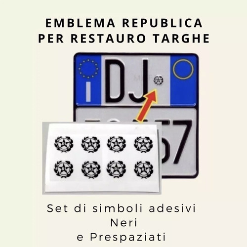 Adesivi repubblica italiana - repubblica,
