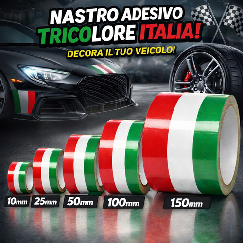 Nastro adesivo tricolore - adesivo,