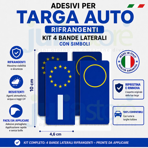 Adesivi targa auto - adesivi, italiana