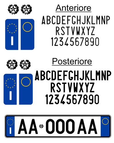 Kit completo adesivi - adesivi, targa