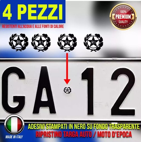 Adesivo stemma targa auto moto - adesivo,