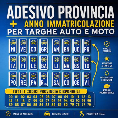 Adesivo targa europea per - europea, auto